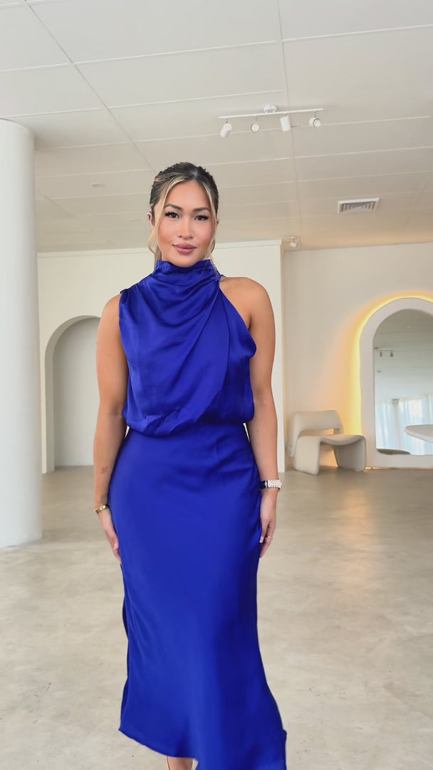 Cobero Maxi Dress - Cobalt Blue
