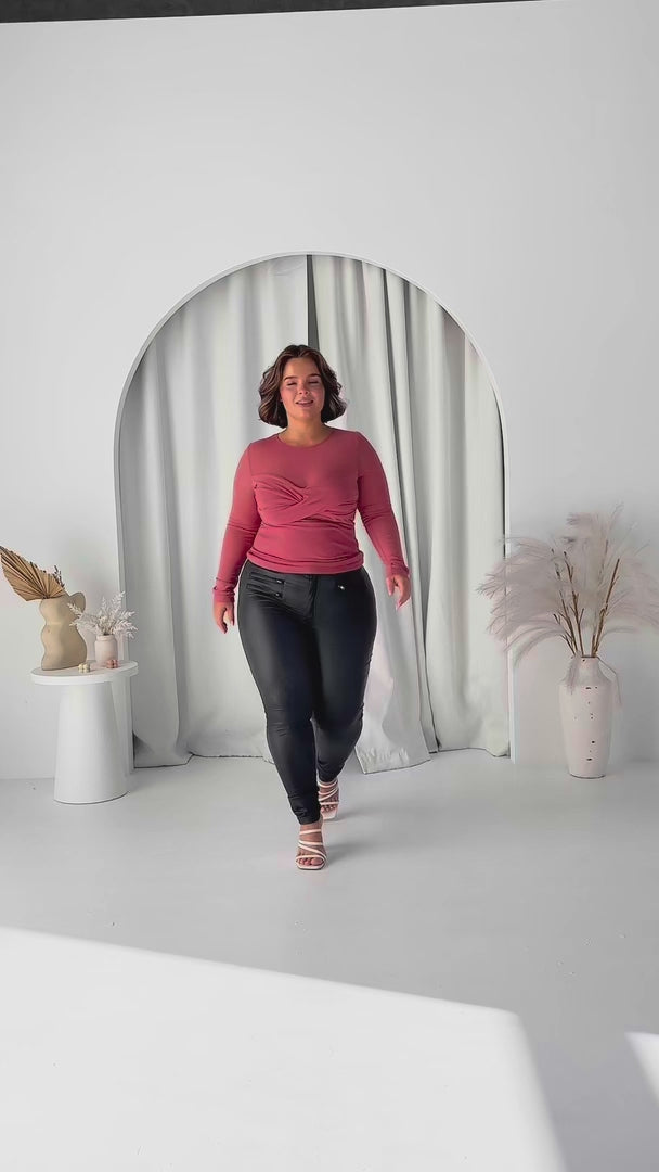 Veda Mesh Top - Rose