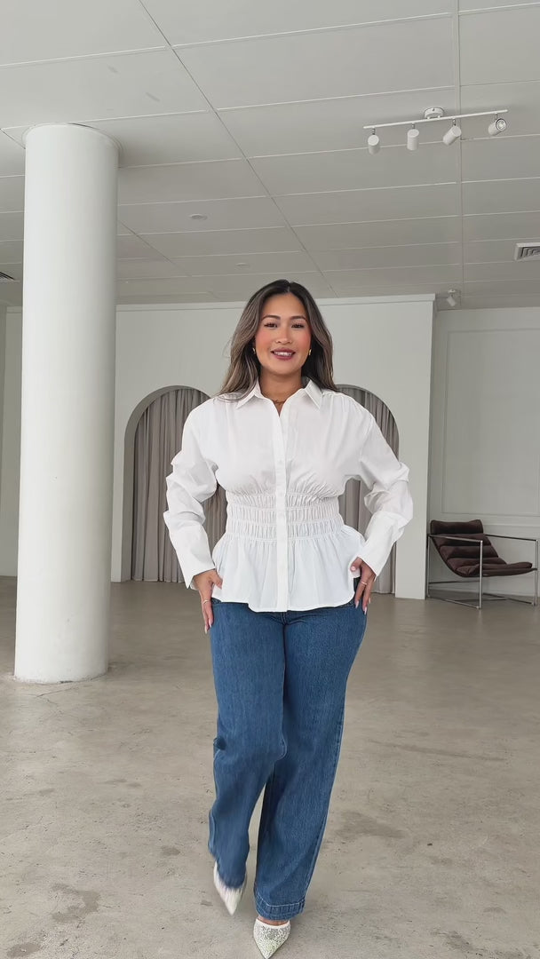 Vera Shirt Blouse - White