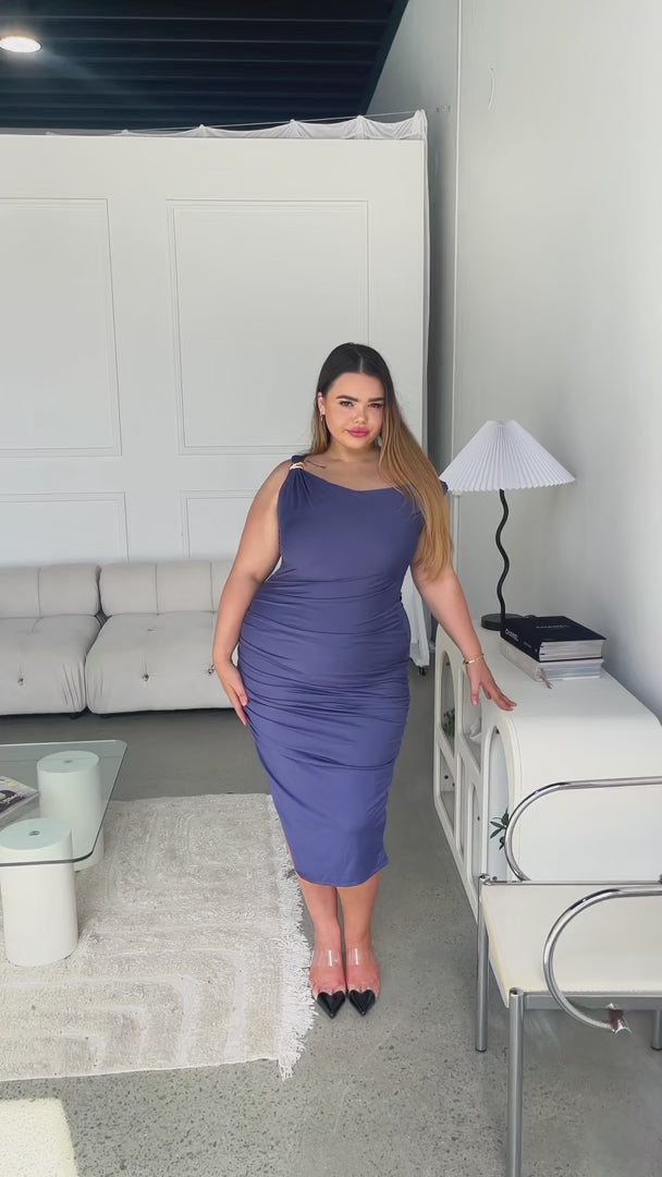 Sonique Midi Dress - Marlin Blue
