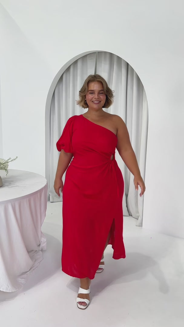 Gia Maxi Dress - Red