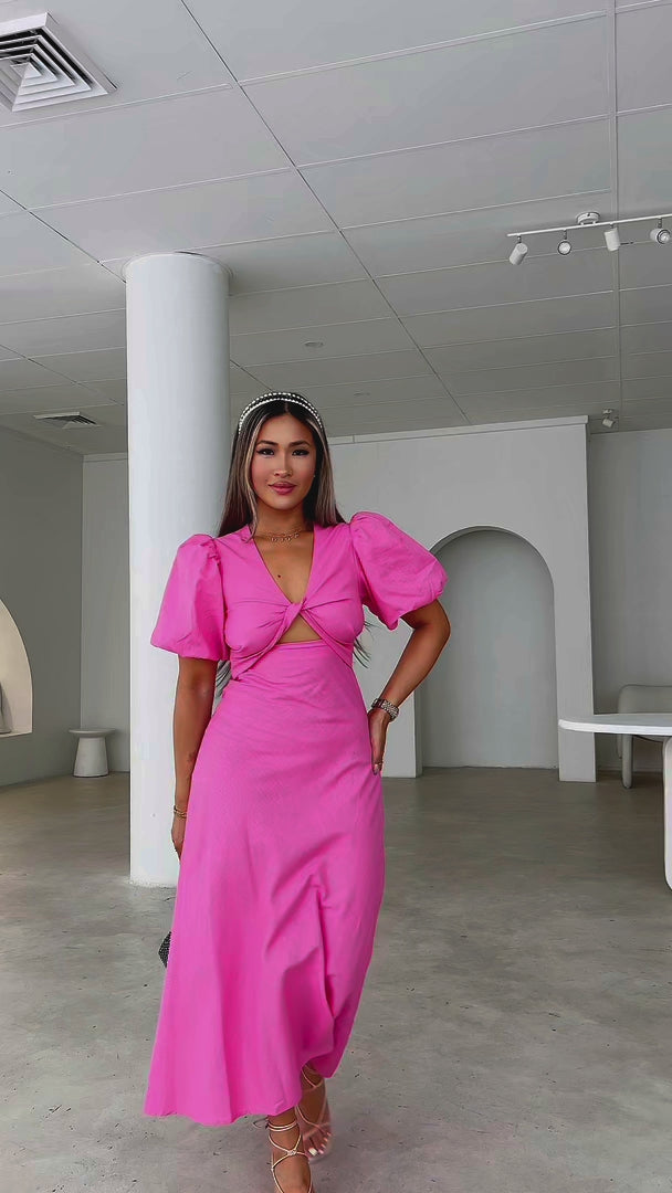 Kamala Maxi Dress - Barbie Pink