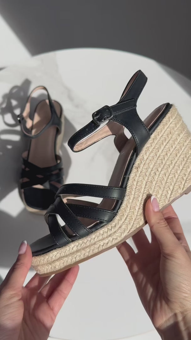 Selina Wedges - Black