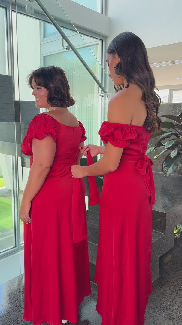 Jolene Maxi Dress - Red