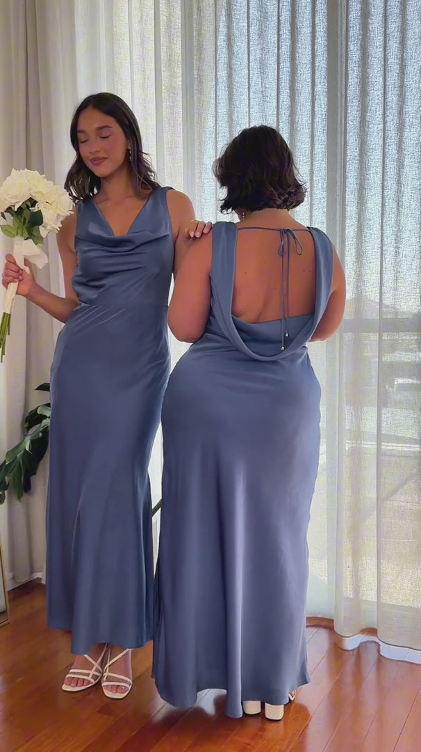 Schiffer Maxi Dress - Riverside Blue