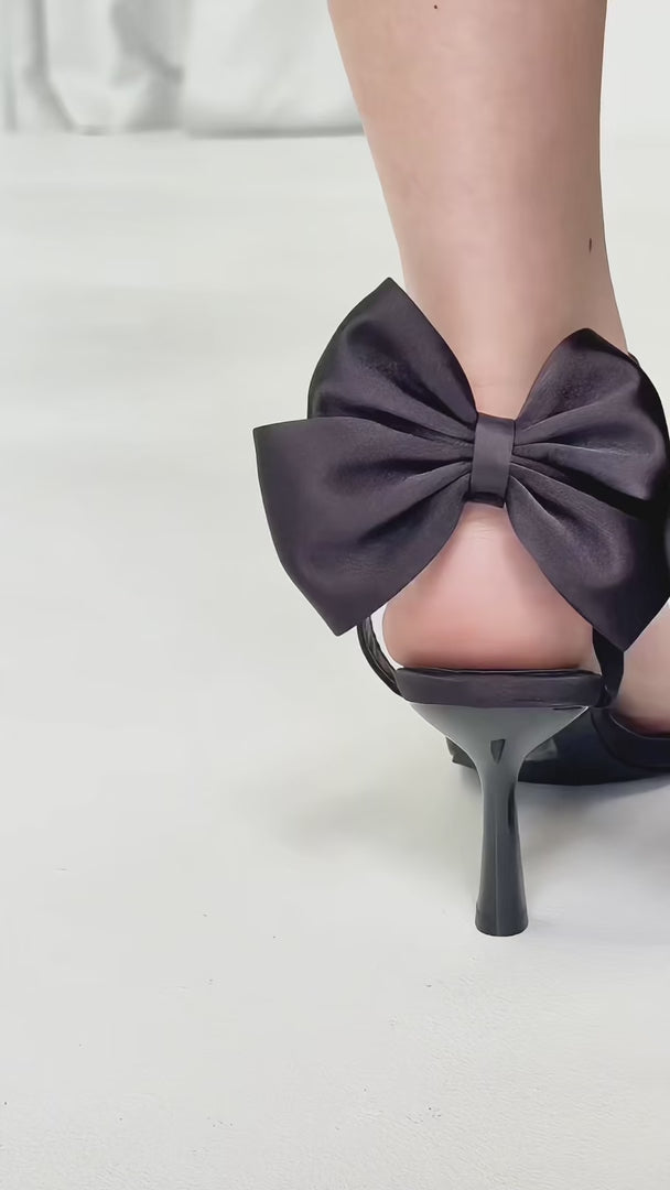 Boey Heels - Black Bow