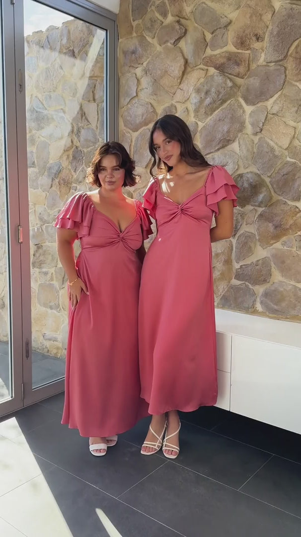 In The Sky Maxi Dress - Rose Blossom