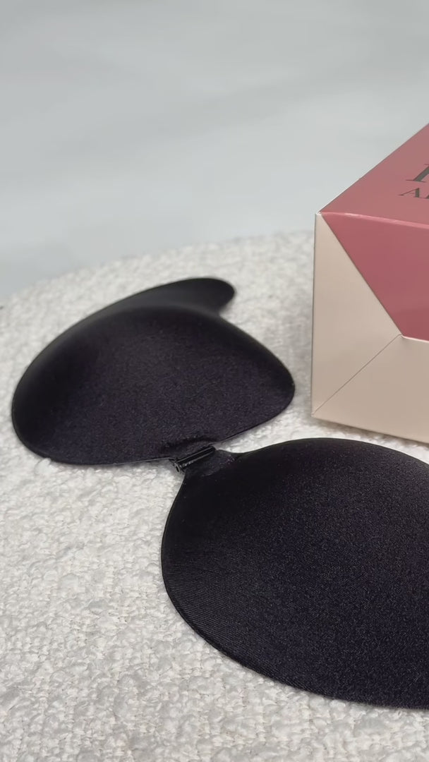 Charla Fabric Adhesive Bra - Black