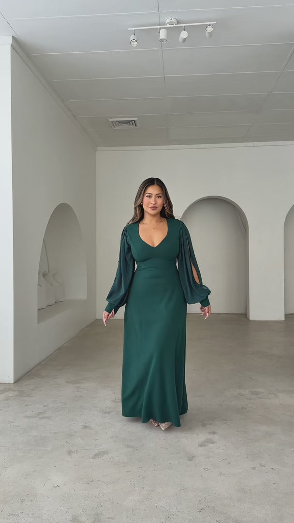 Eloise Maxi Dress - Emerald Green