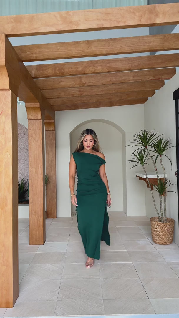 Pristine Maxi Dress - Forest Green