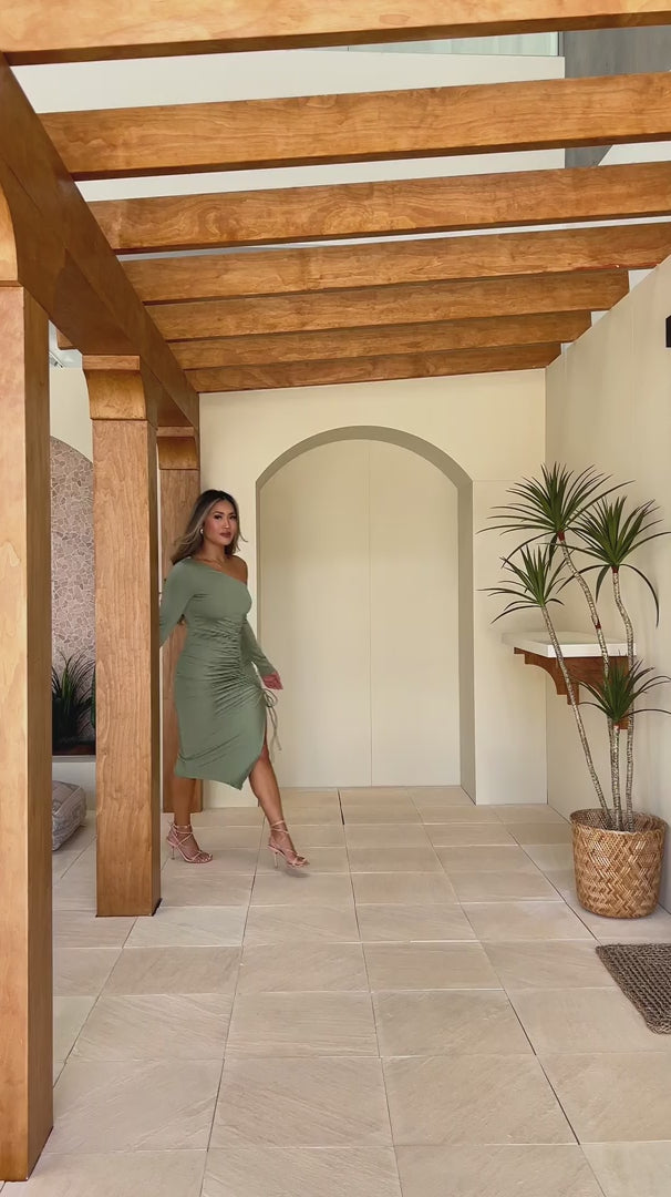 Sarah Midi Dress - Sage