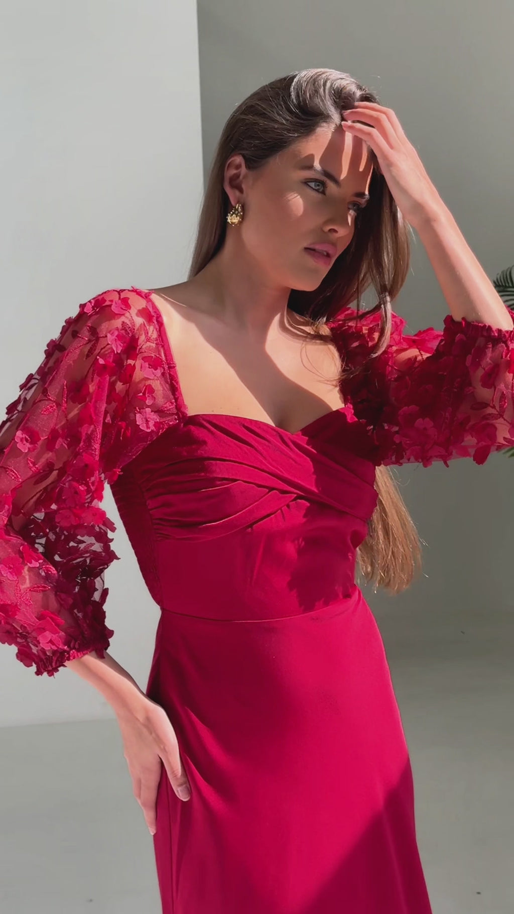 Leana Maxi Dress - Wine