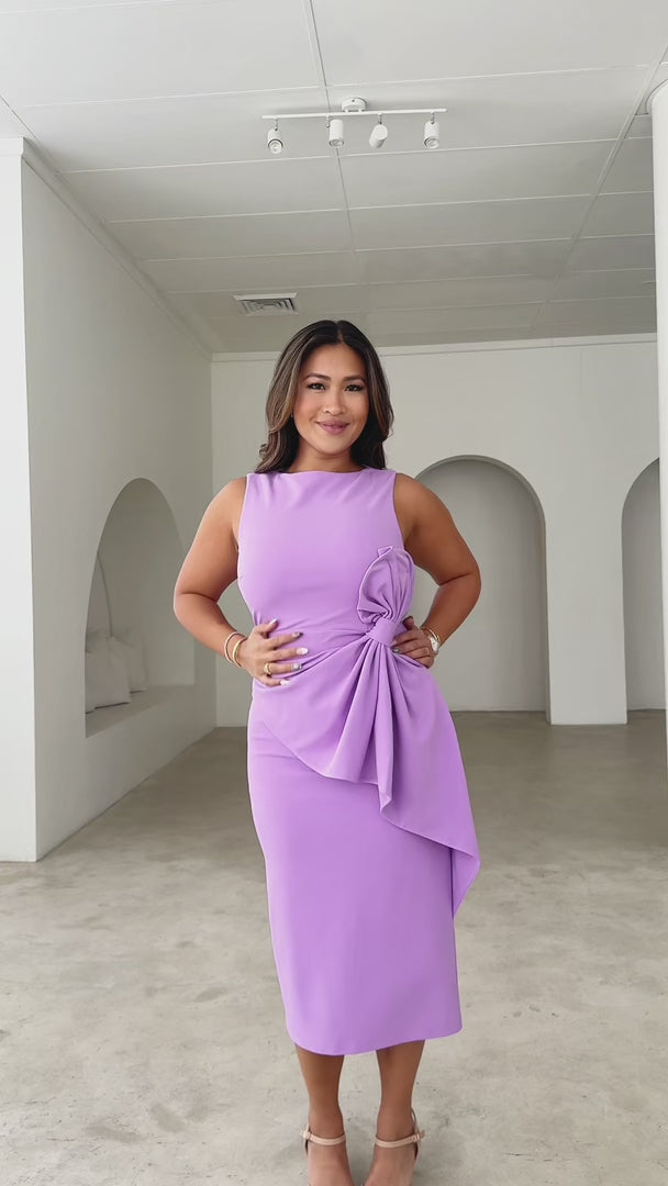 Luisa Midi Dress - Lilac