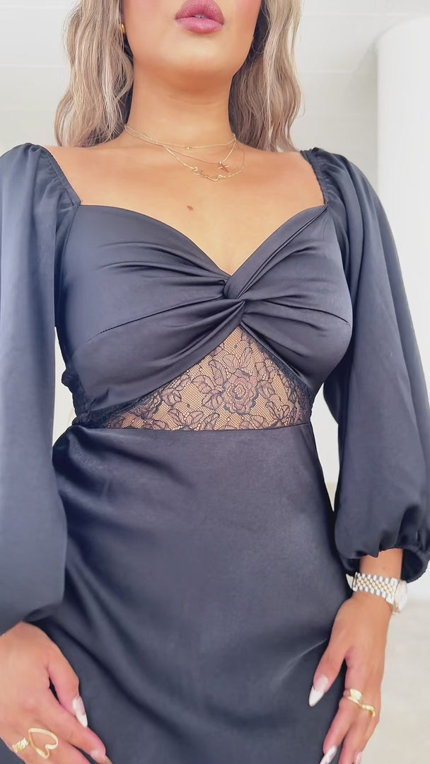 Alessia Maxi Dress - Black