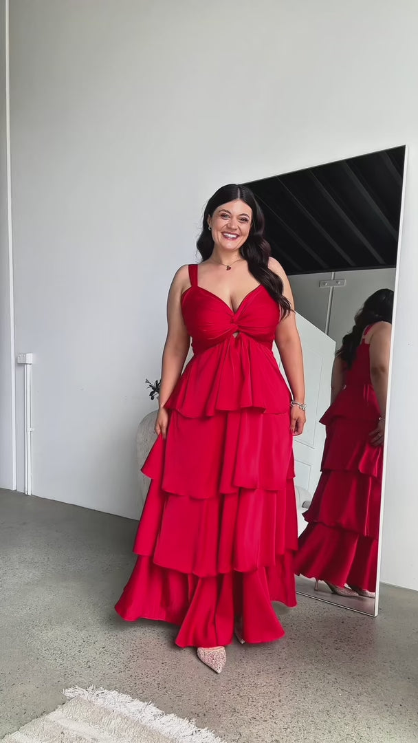 Cherika Maxi Dress - Red