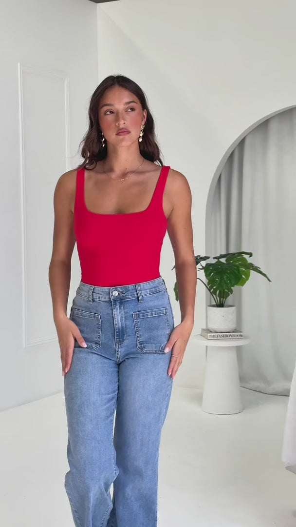 Pamela Bodysuit - Red