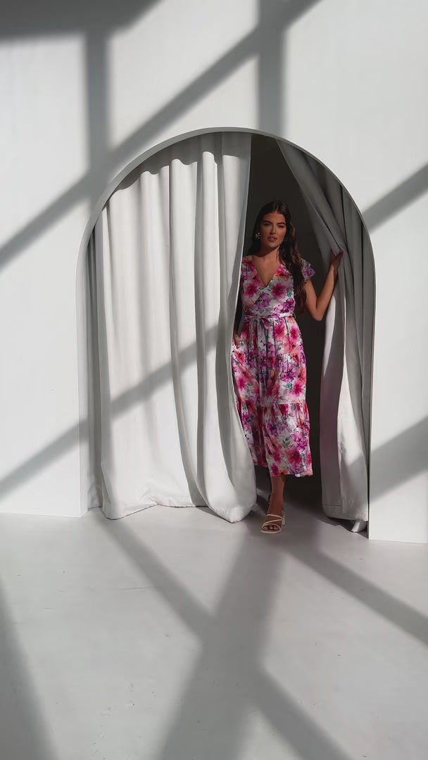 Poeselle Maxi Dress - Pink Multi Floral