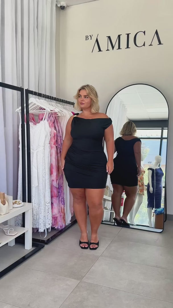 Sonique Mini Dress - Black