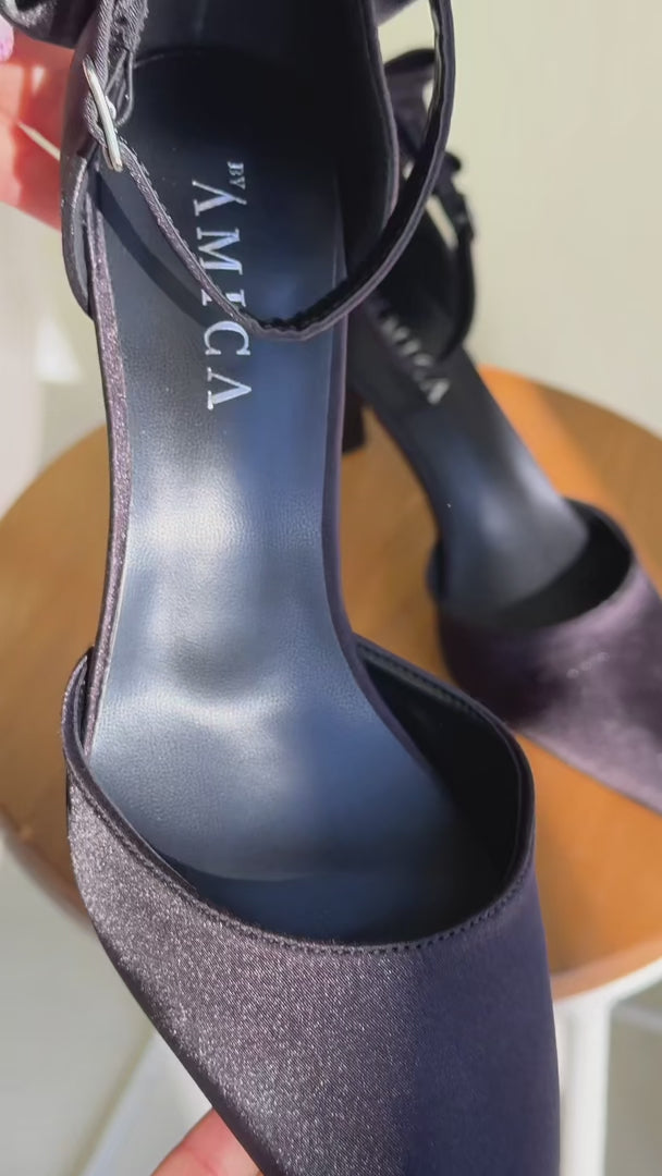Borelli Heels - Black Bow