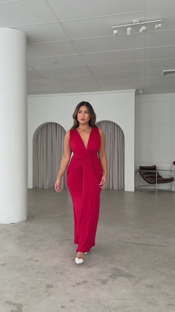 Letitia Maxi Dress - Red