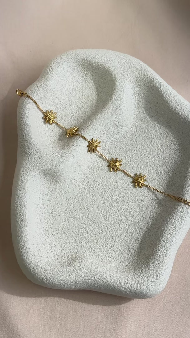 Raylus Bracelet - Gold Sun