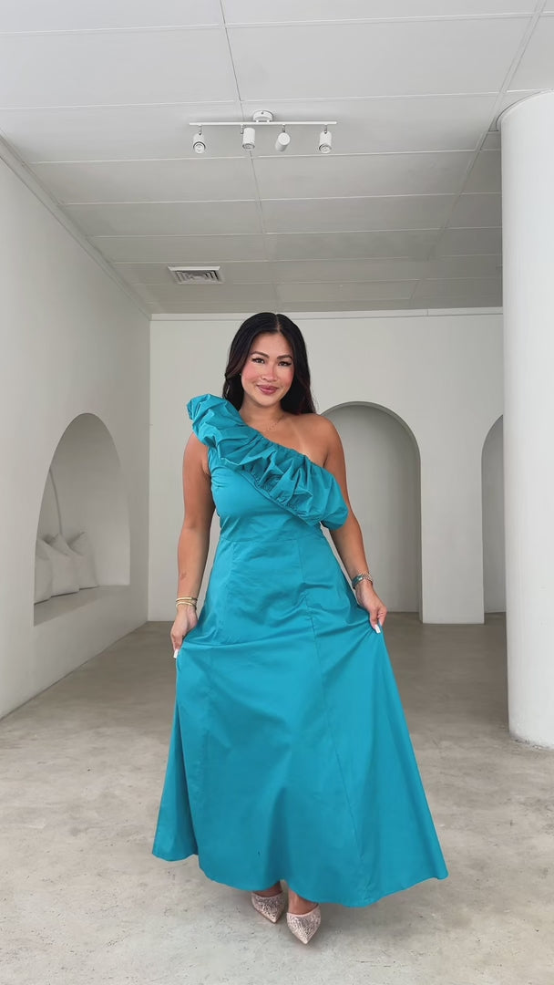 Vesper Maxi Dress - Teal Blue