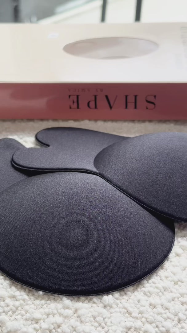 Bunni Adhesive Rabbit Ear Lift Bra Cups - Black