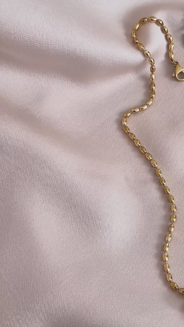 Dorian Necklace - Gold Pearl Charm