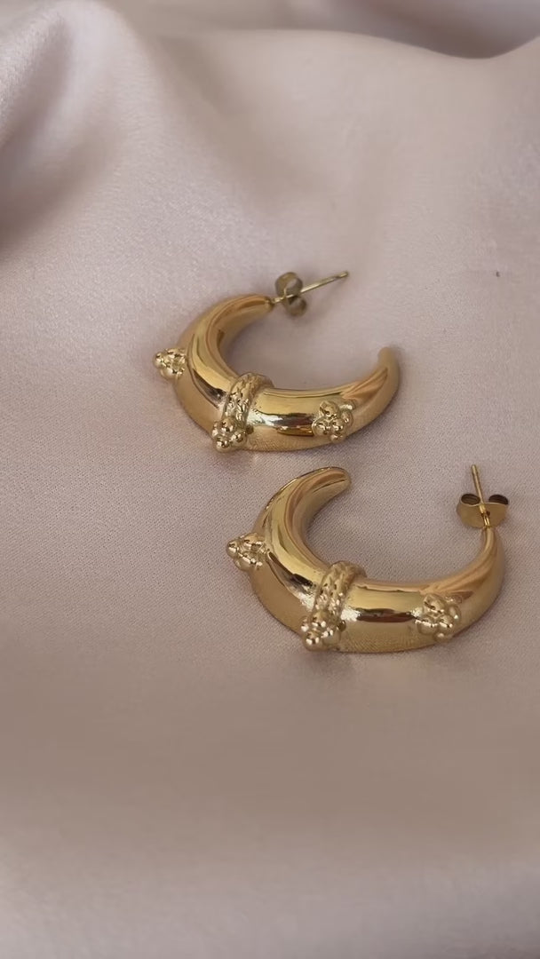 Arnaldo Hoop Earrings - Gold Vintage