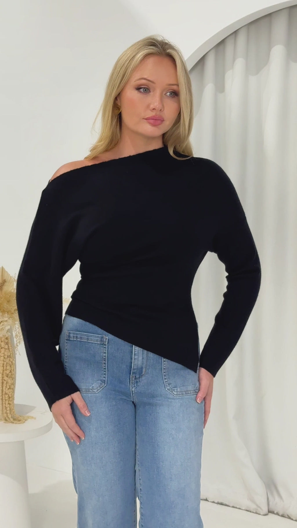 Simpson Knit Top - Black