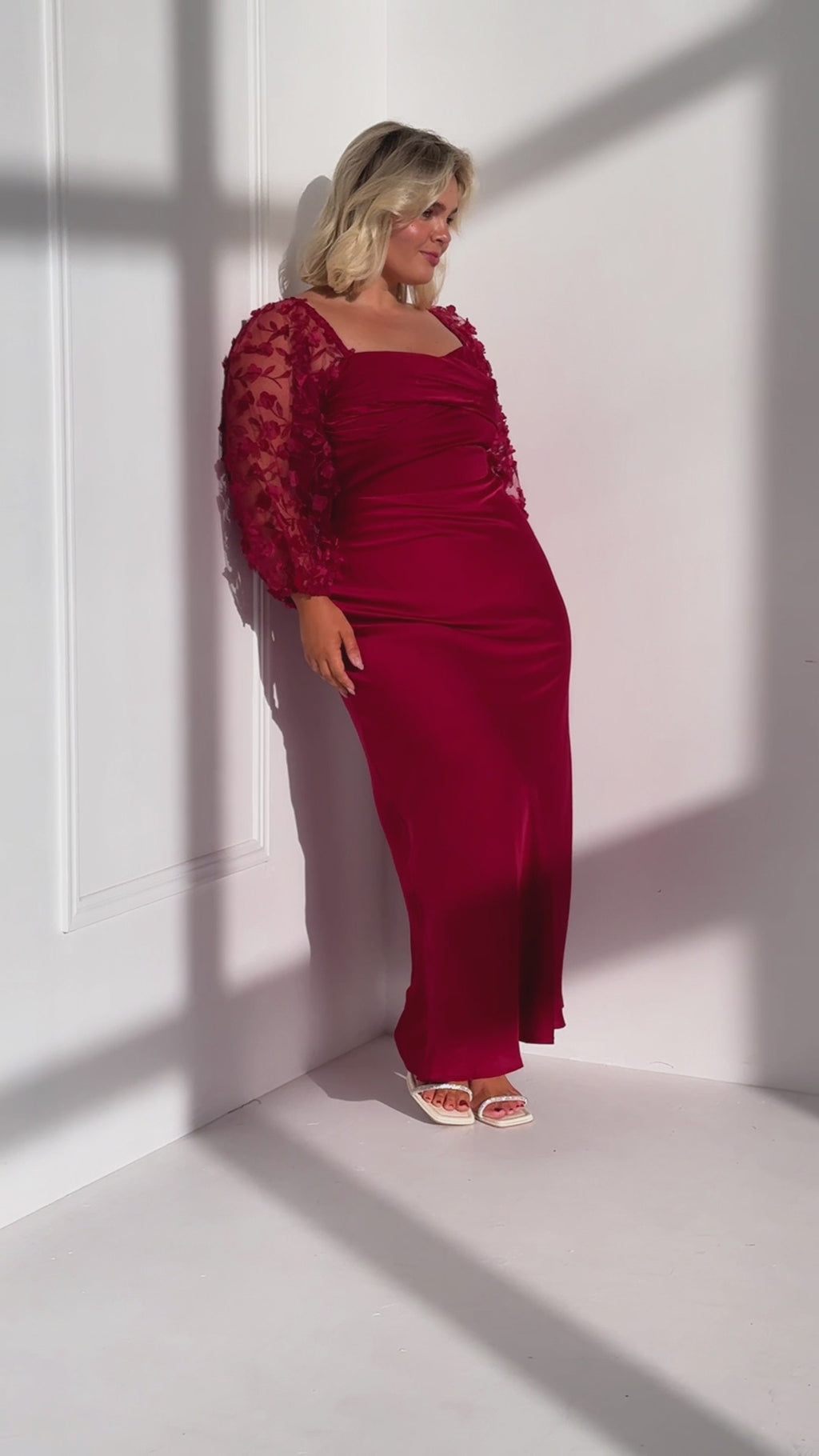 Leana Maxi Dress - Wine