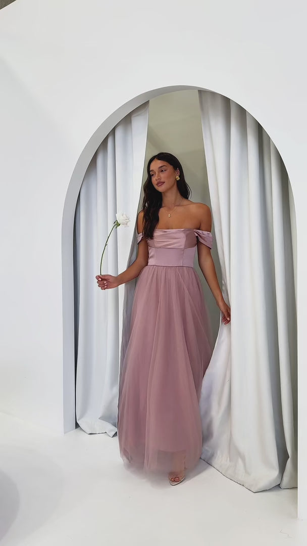 Parilio Maxi Dress - Dusty Mauve