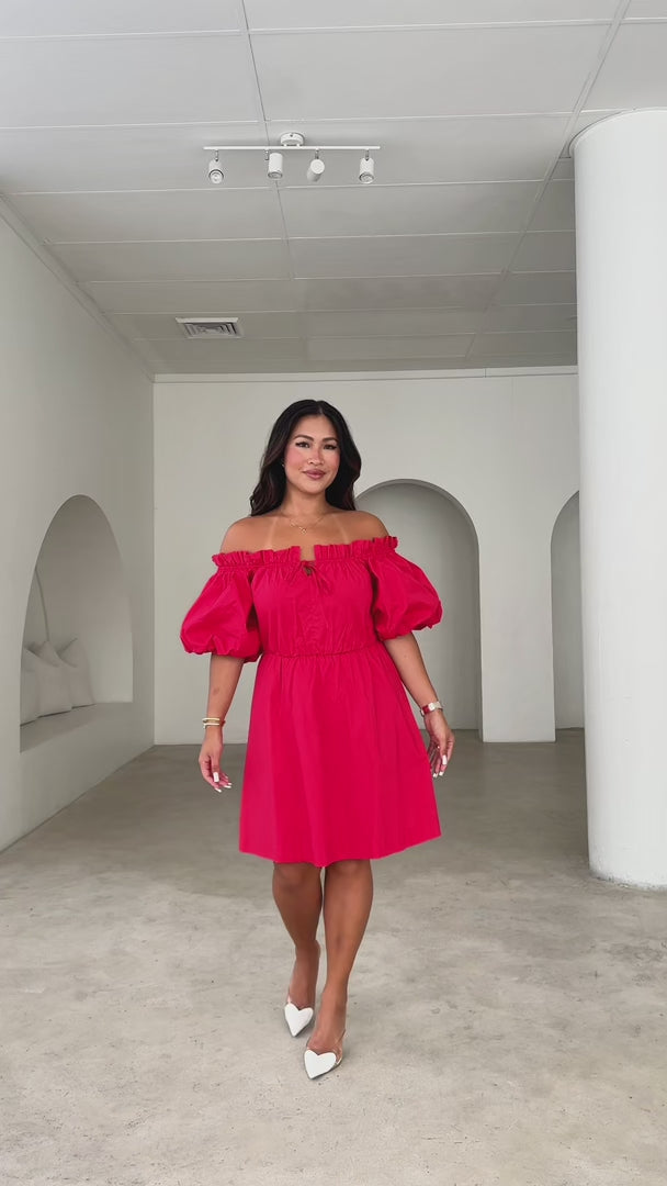 Nadine Mini Dress - Red