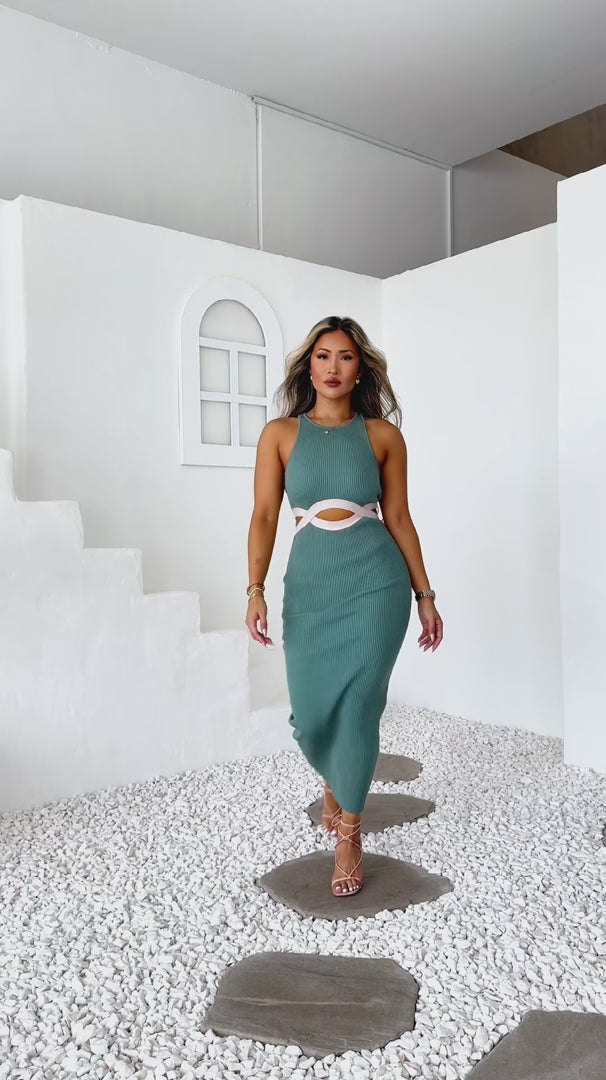 Nichelle Knit Maxi Dress - Malachite Green
