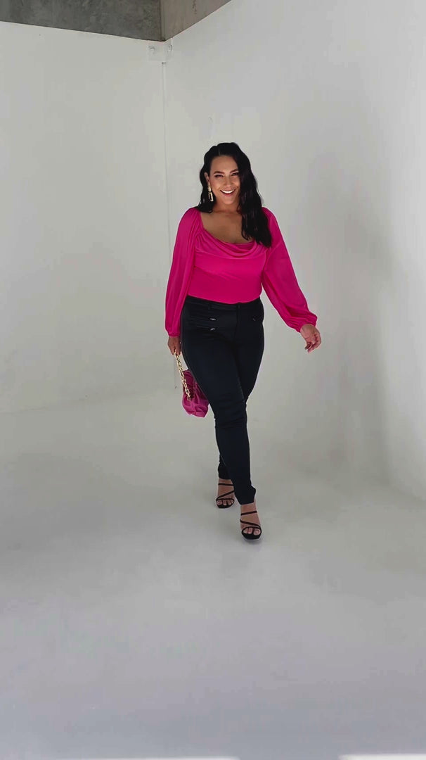 Stormy Nights Wet Look Pants - Black