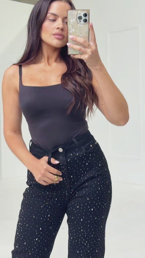 Tanni Diamante Jeans - Black