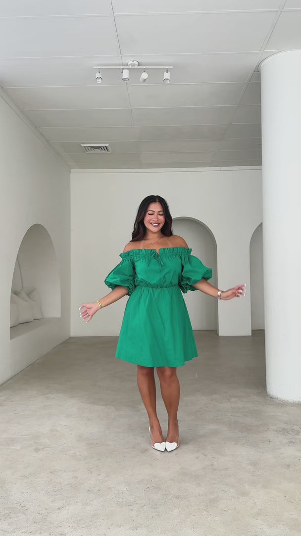 Nadine Mini Dress - Green