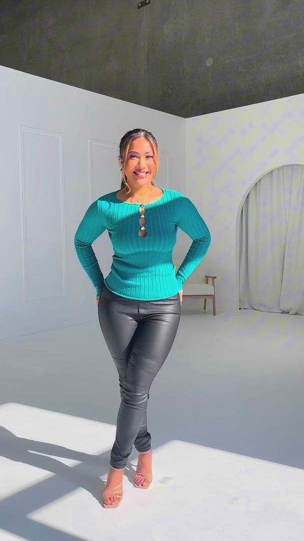 Benedict Knit Top - Teal