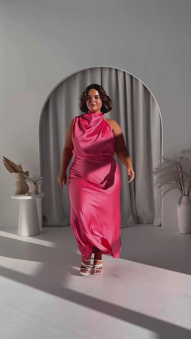 Cobero Maxi Dress - Rose Pink