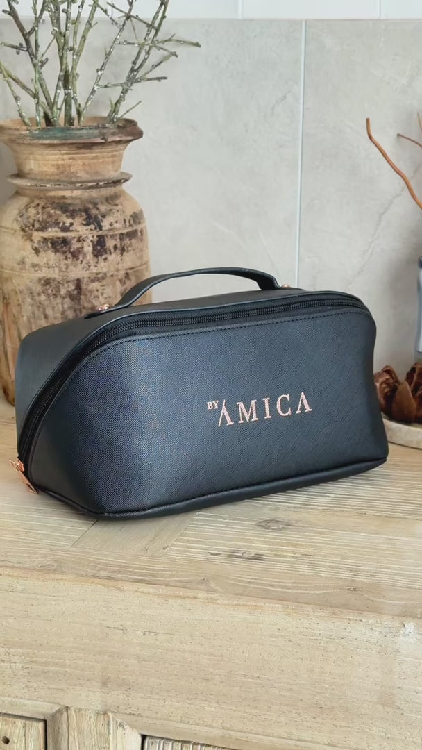 By Amica Cosmetic Makeup Bag - Black