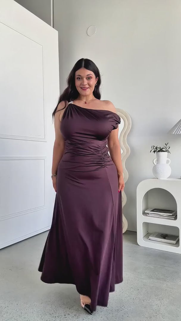 Tully Maxi Dress - Dark Brown