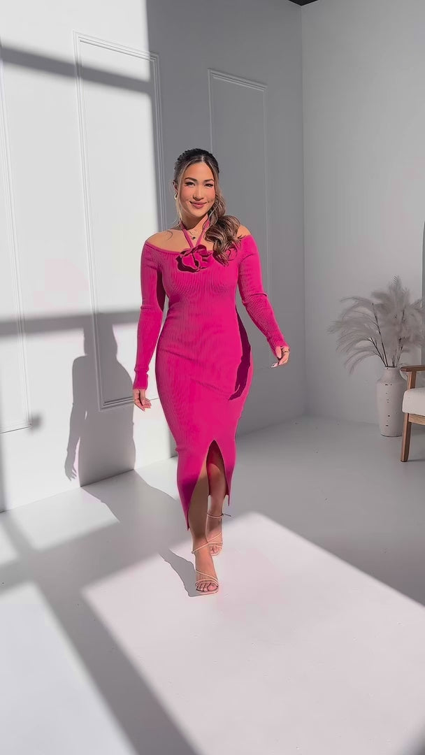 Rosabelle Knit Maxi Dress - Rose