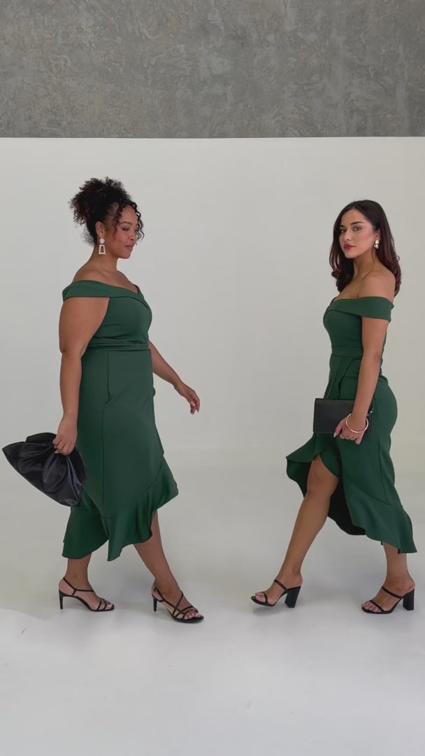 Admire Dress - Emerald Green