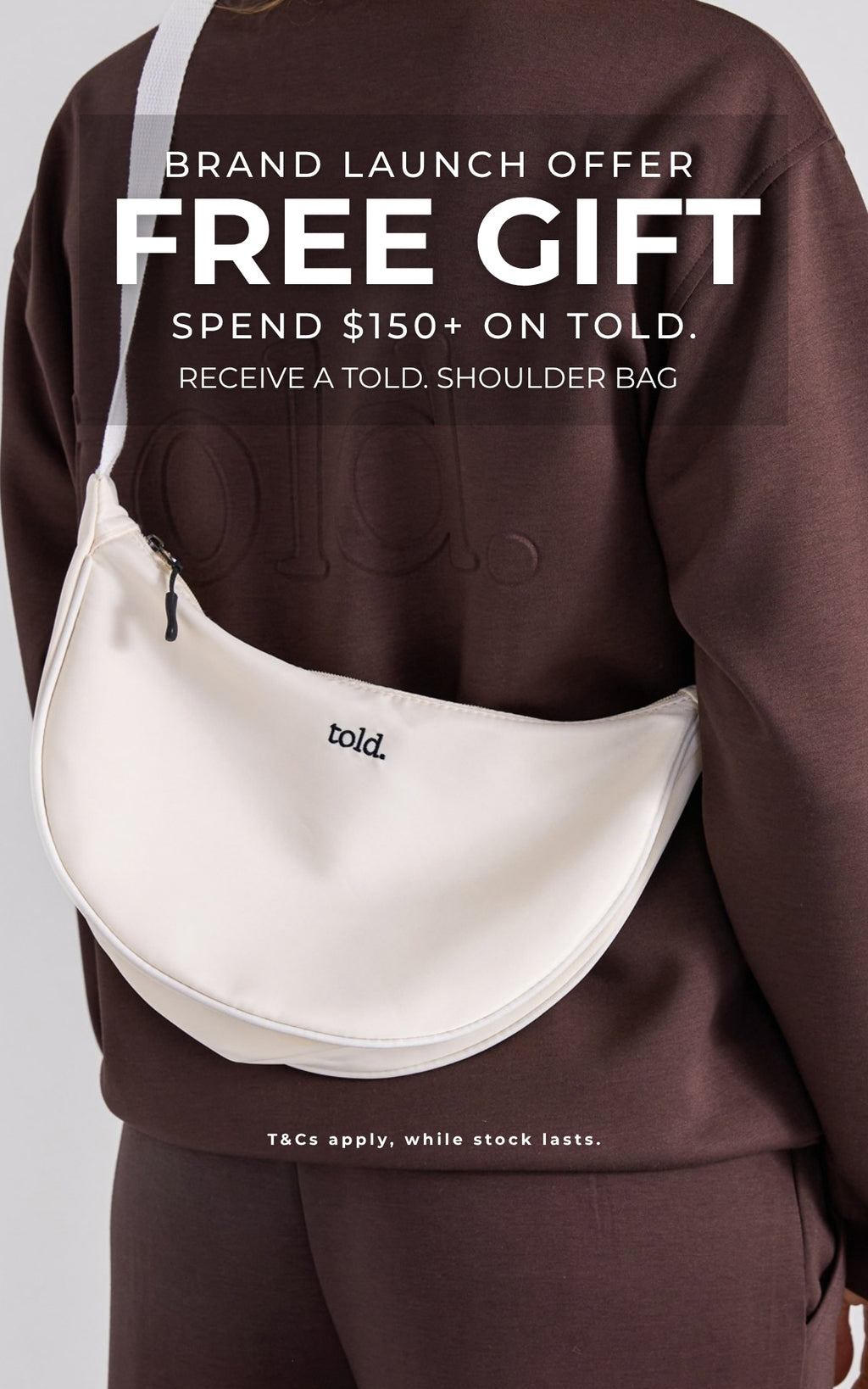 Told. Shoulder Bag (Gift With Purchase) - Cream