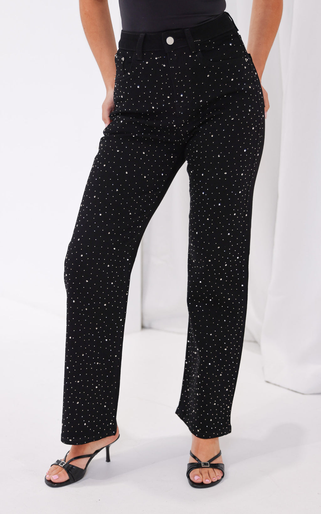 Tanni Diamante Jeans - Black