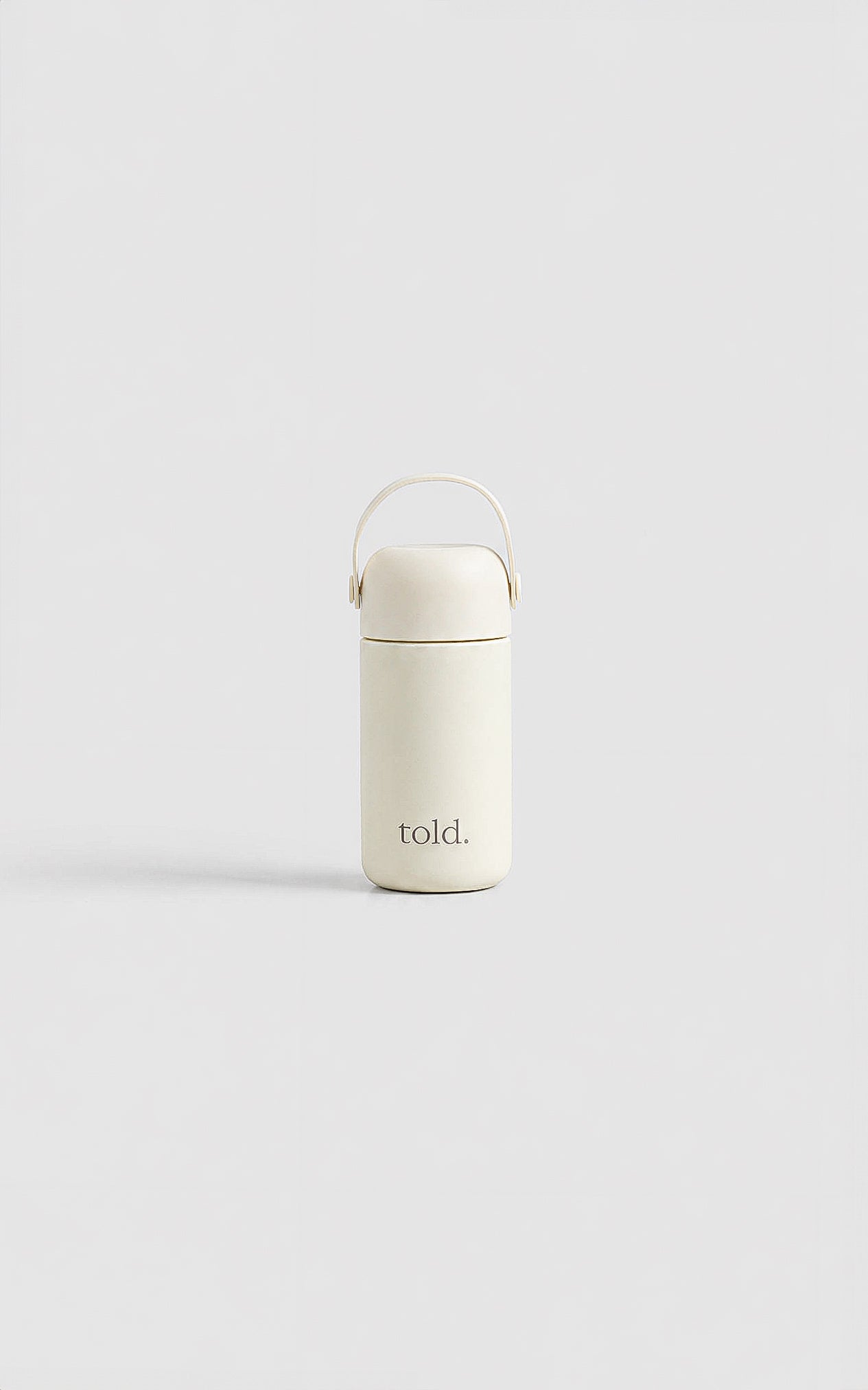 Told. Mini Water Bottle - Cream
