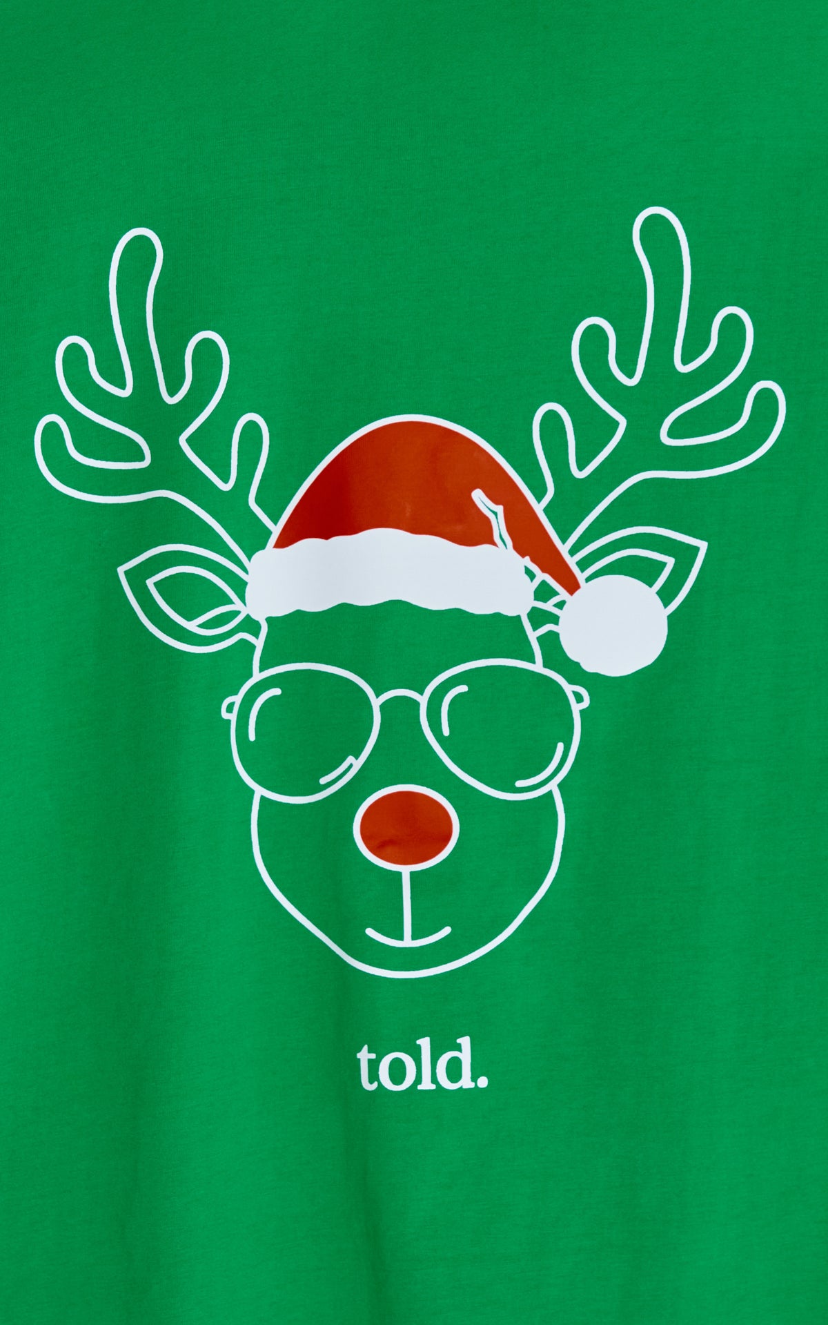 (PREORDER) Ricco Unisex Tshirt - Green Reindeer