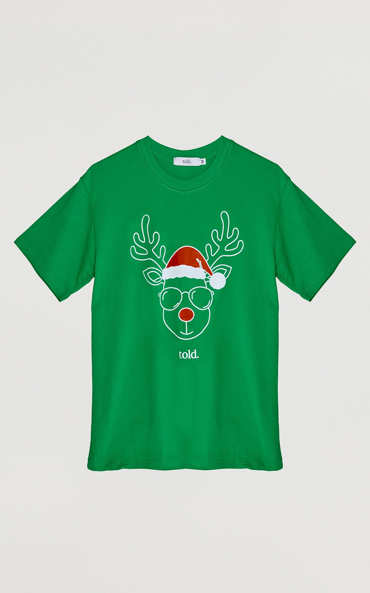 (PREORDER) Ricco Unisex Tshirt - Green Reindeer