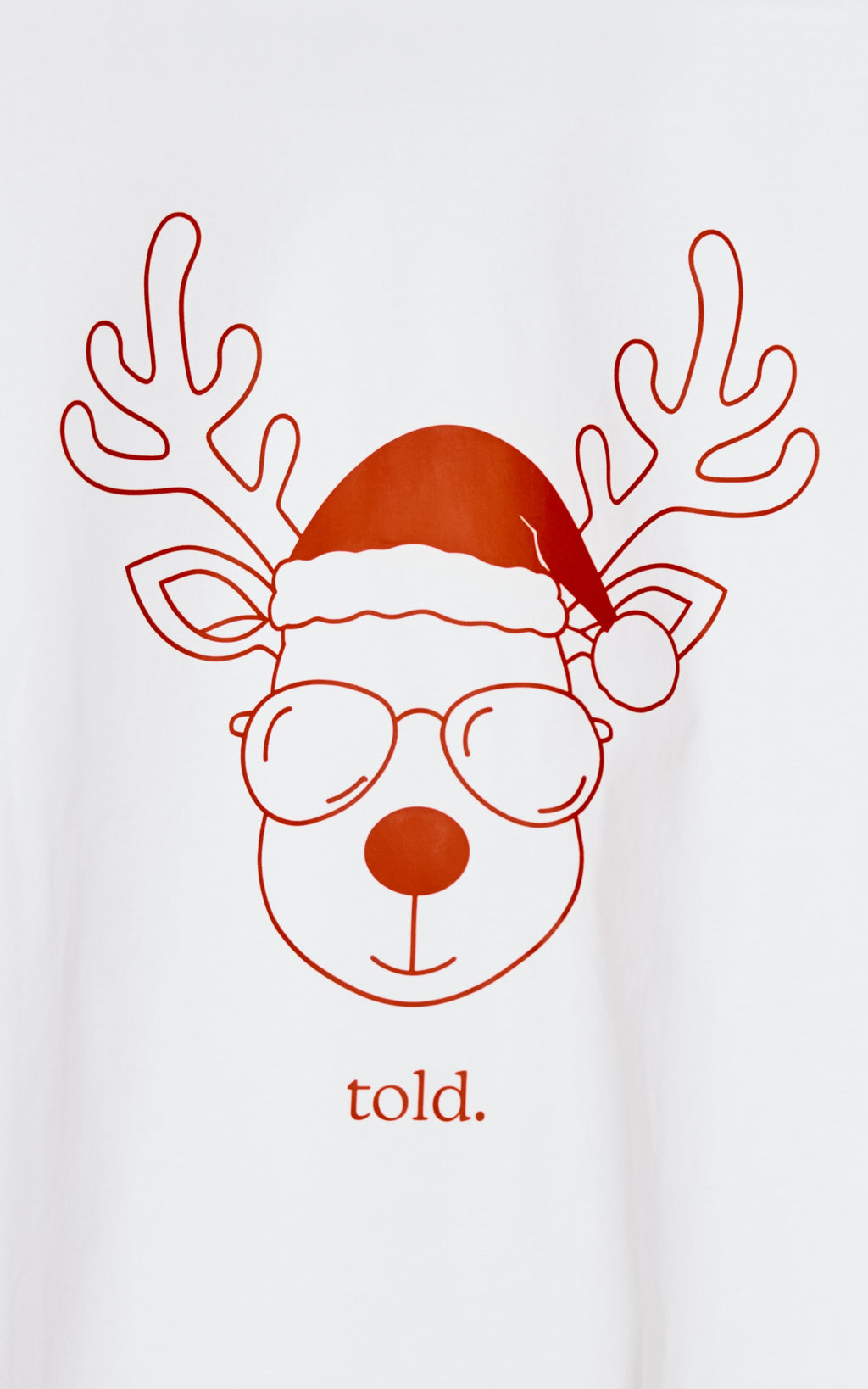 (PREORDER) Ricco Unisex Tshirt - White Reindeer