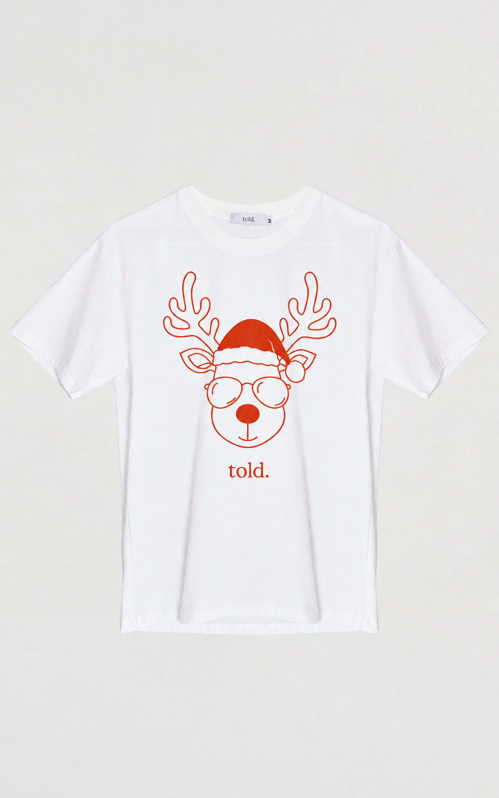 (PREORDER) Ricco Unisex Tshirt - White Reindeer